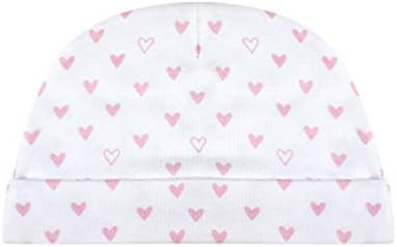 Caps Hospital Baby Girl Hats 0-6 Months Sunny Unisex Hats 5-Pack for Baby Boy and Girl Pink