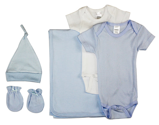 Newborn Baby Boy 5 Pc Layette Baby Shower Gift Set LS_0003