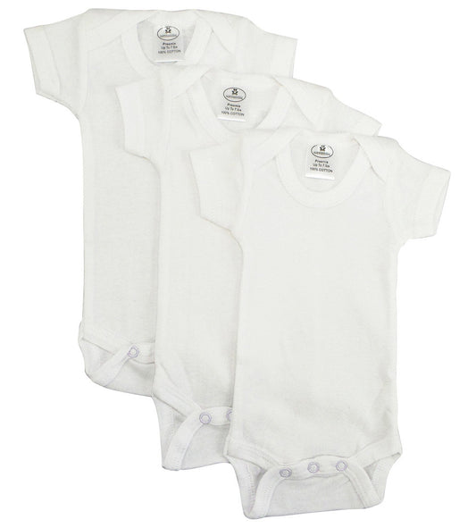 White Short Sleeve One Piece 3 Pack 001PreemiePack