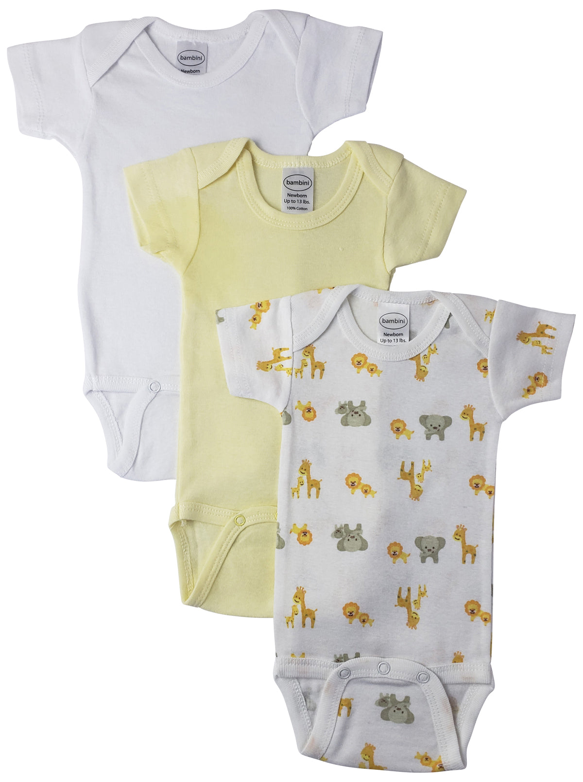 Unisex Baby 3 Pc Bodysuits NC_0429