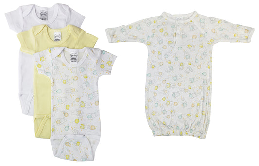 Unisex Baby 4 Pc Layette Sets NC_0439