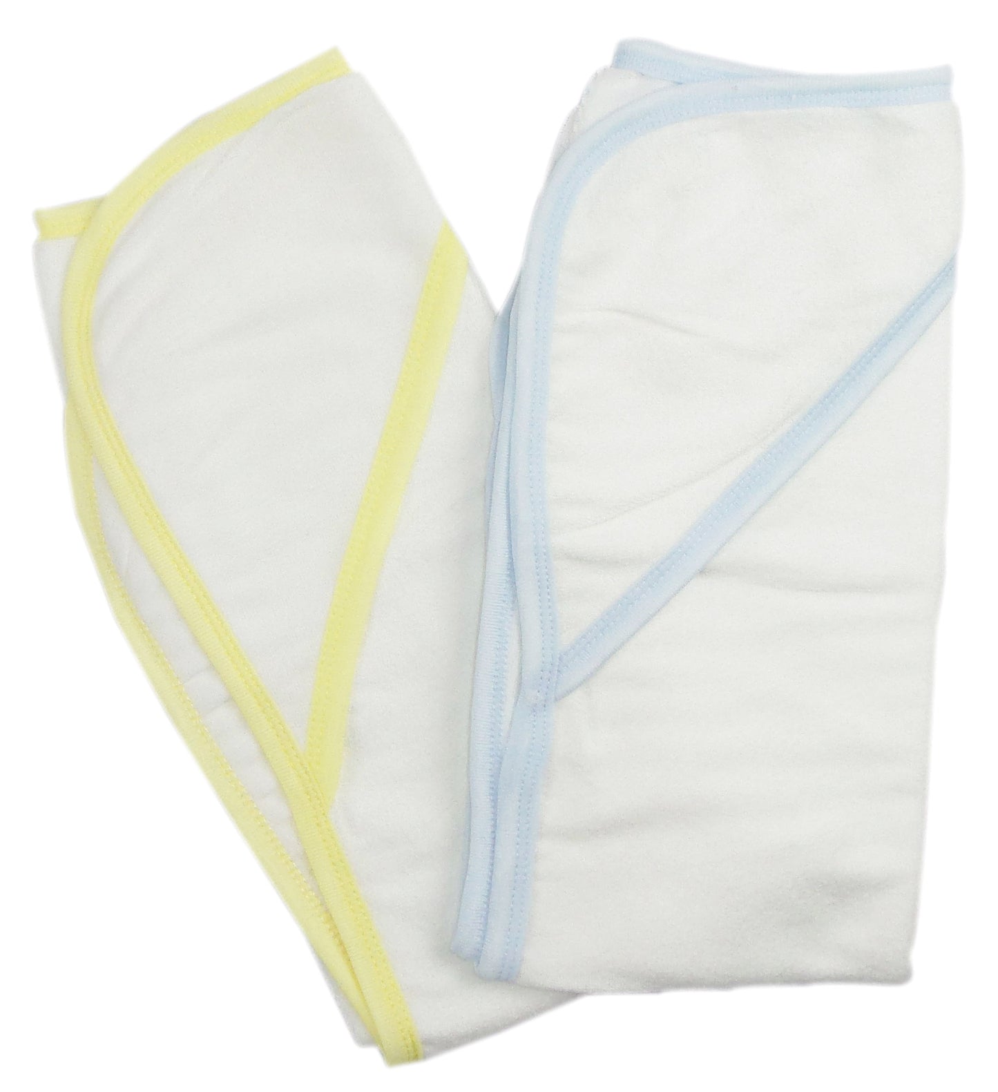 Infant Hooded Bath Towel (Pack of 2) 021-Blue-021-Yellow