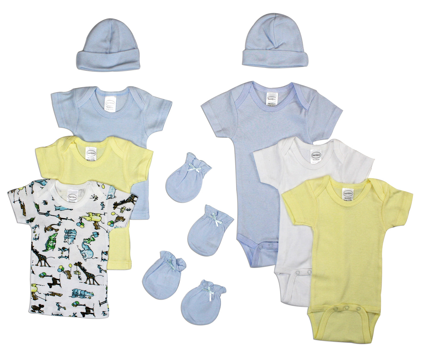 Newborn Baby Boys 10 Pc Layette Baby Shower Gift Set LS_0044