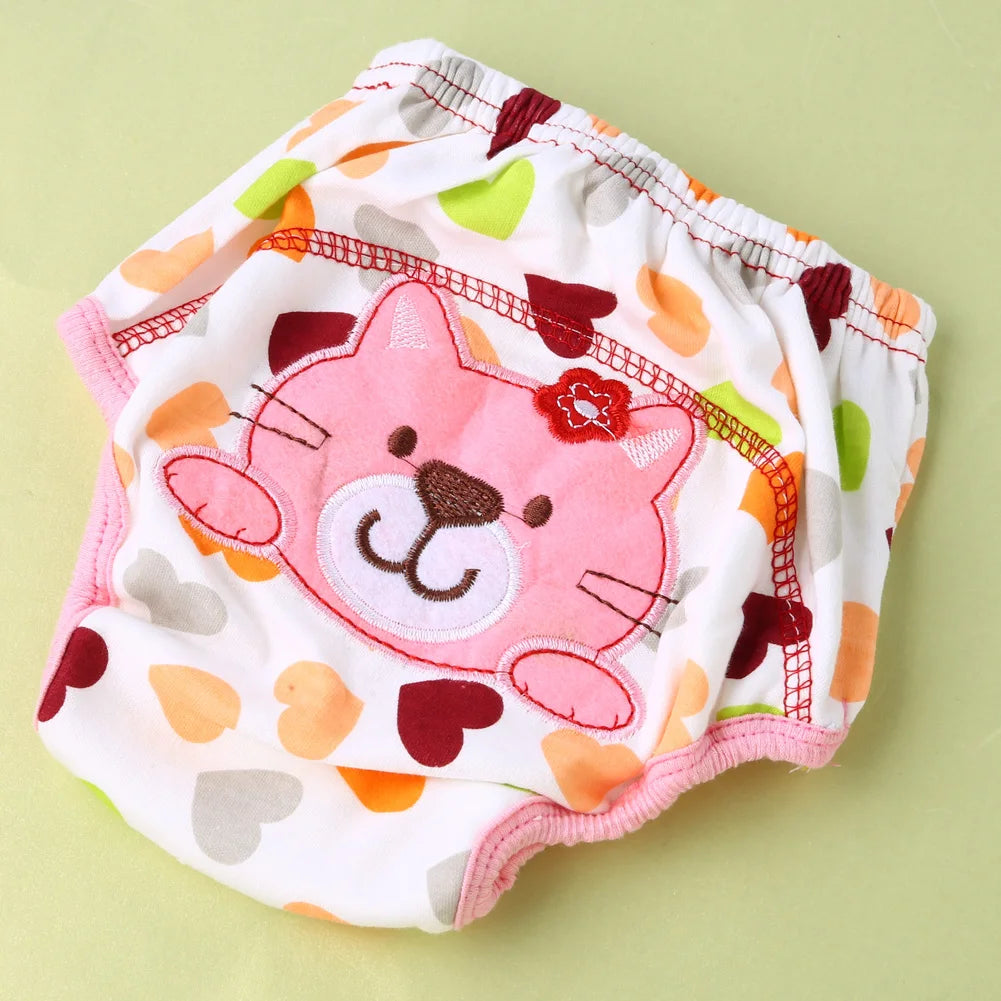 Cartoon Baby Washable Diaper Waterproof Pants Diaper Cover Underwear Reusable Diaper Baby Training Panties Baby Underwear