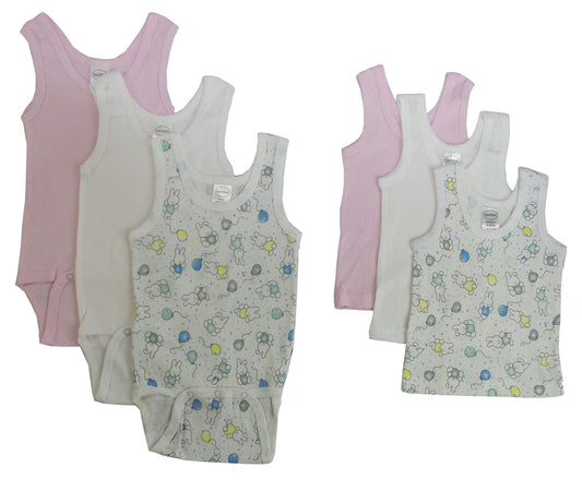 Girls Printed Tank Top Variety 6 Pack 038_111A