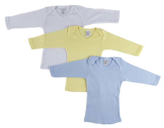 Boys Pastel Variety Long Sleeve Lap T-shirts 051Pack