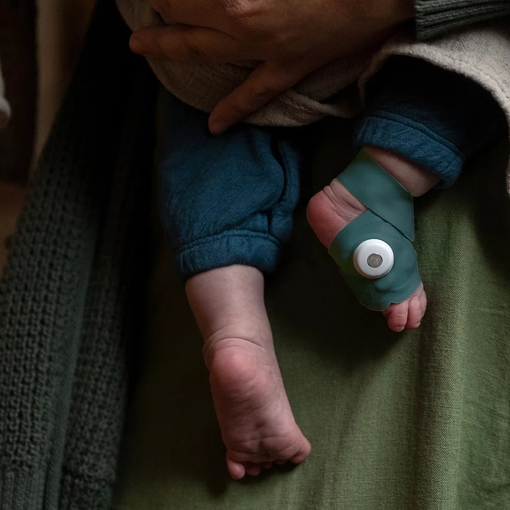 Dream Duo - Smart Portable Video Baby Monitor - HD Video Camera + Sock with Heart Rate, AVG Oxygen Tracker - Deep Sea Green