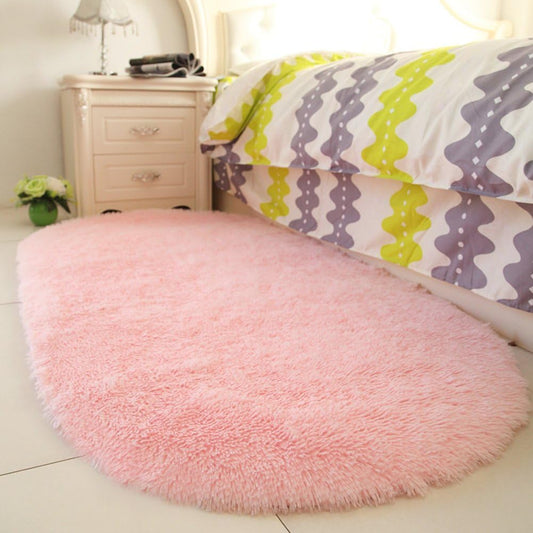 Fluffy Pink Area Rugs for Bedroom Girls Rooms Kids Rooms Nursery Decor Mats 2.6’X5.3’