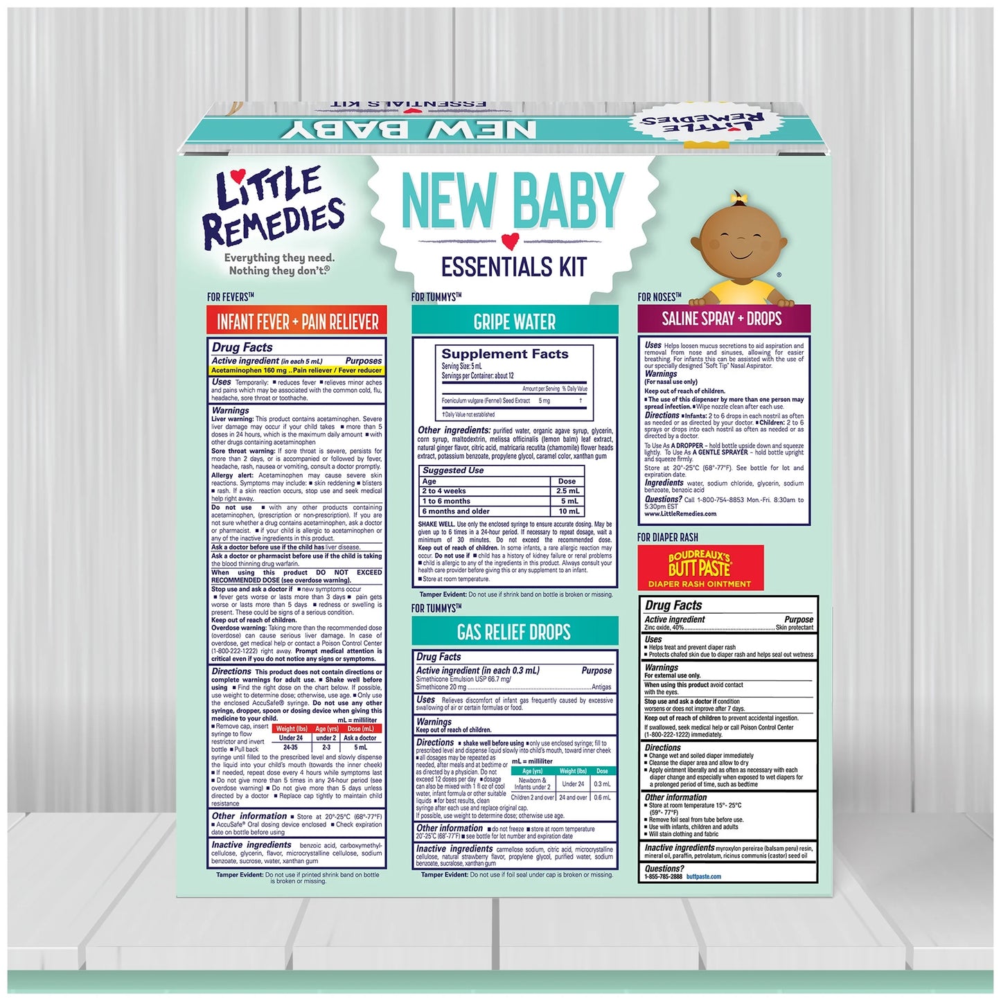 New Baby Essentials Kit, 6 Piece Kit for Baby'S Nose and Tummy