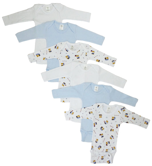 Boys Longsleeve Printed Onezie Variety 6 Pack 102L_Bear_102L_Bear