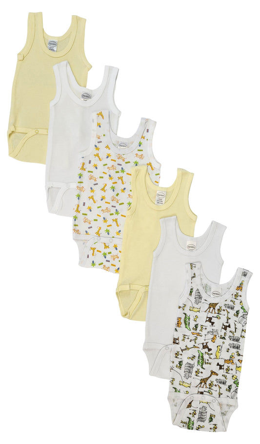 Unisex Baby 6 Pc Onezies and Tank Tops NC_0500