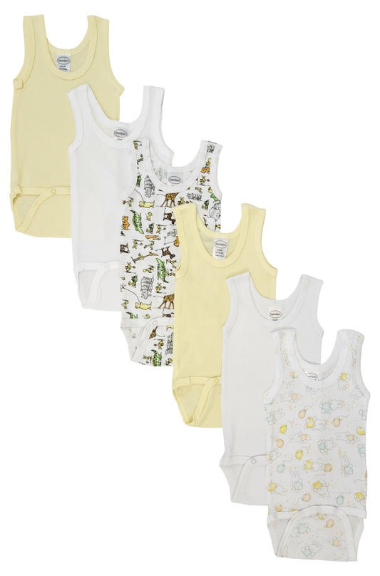 Unisex Baby 6 Pc Onezies and Tank Tops NC_0501