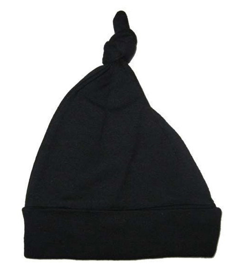 Black Knotted Baby Cap 1100BLACK