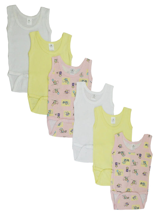 Girls Tank Top Onezies 6 Pack 111AM_111AM