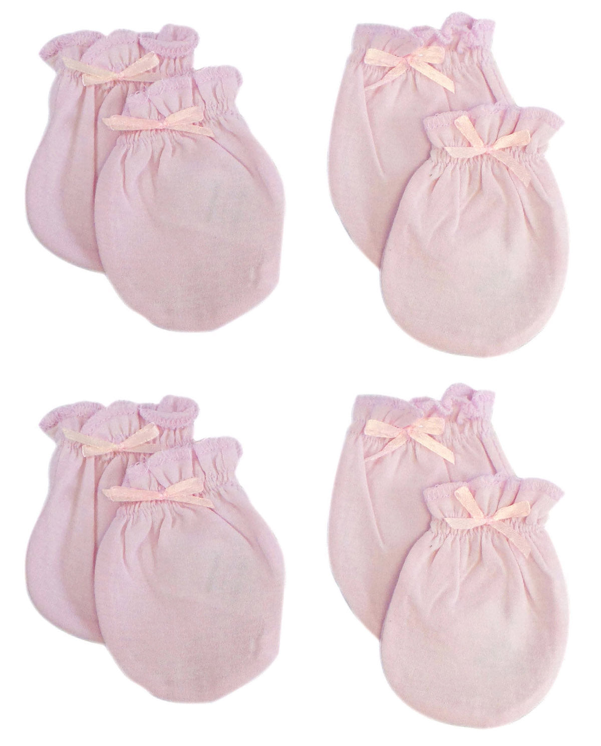 Infant Mittens (Pack of 4) 116-Pink-4-Pack