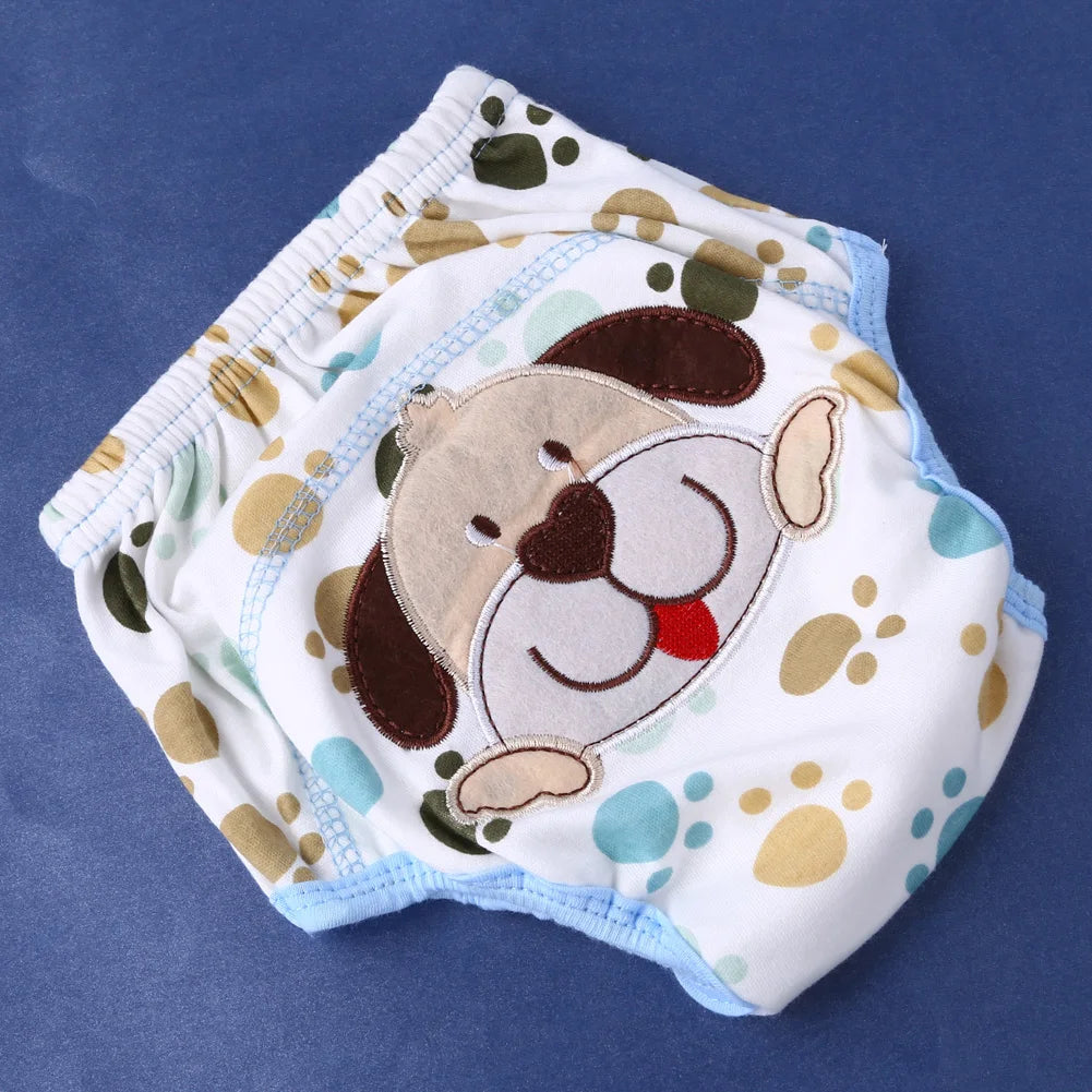 Cartoon Baby Washable Diaper Waterproof Pants Diaper Cover Underwear Reusable Diaper Baby Training Panties Baby Underwear