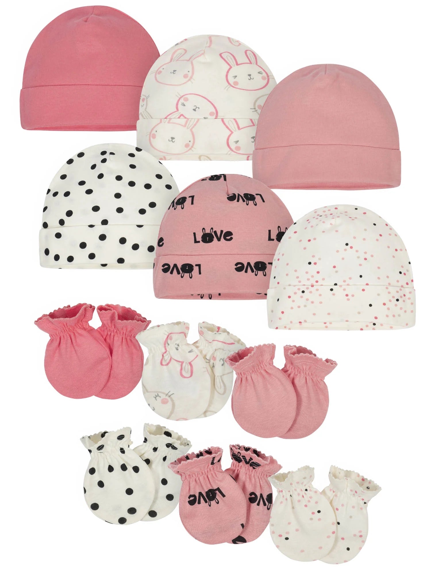 Brand Baby Girl Caps & Mittens Accessories Baby Shower Gift Set, 12-Piece, Newborn - 0/6 Months