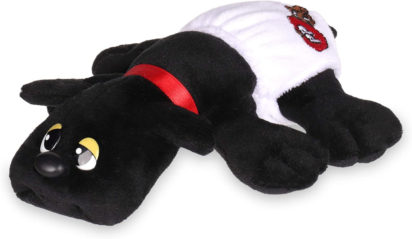 Pound Puppies Newborns - Classic Stuffed Animal Plush Toy - 8" - Black - Great Gift for Boys & Girls