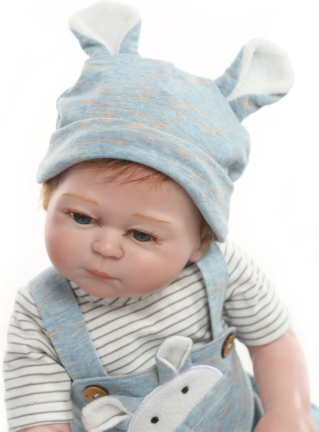 Reborn Baby Doll 20 Inch Lifelike Boy or Girl Dolls Full Body Soft Vinyl 50Cm Anatomically Correct Newborn Washable Bath Toy Gifts for Girl (Boy-1)