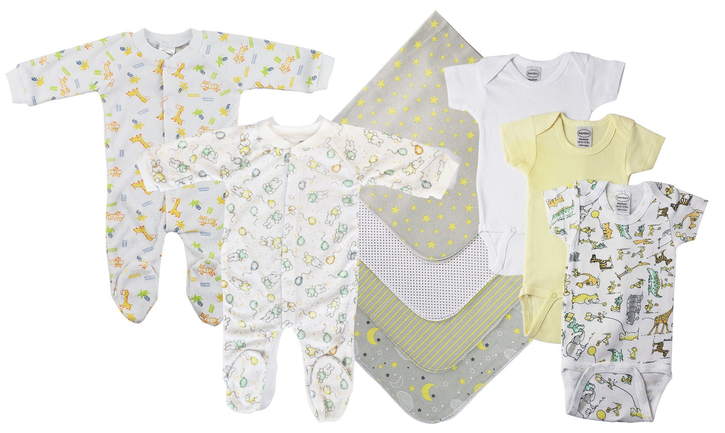 Unisex Baby 9 Pc Layette Sets NC_0551