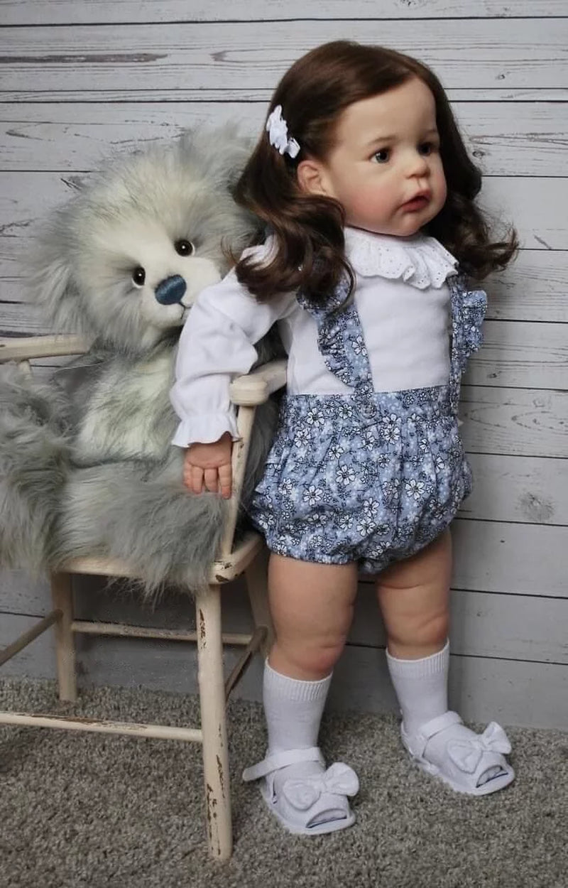 24 Inch Reborn Toddlers Dolls Realistic Newborn Baby Doll Lifelike Reborn Baby Girl Doll That Look Real Handmade Gifts Toy for Kids Age 3+