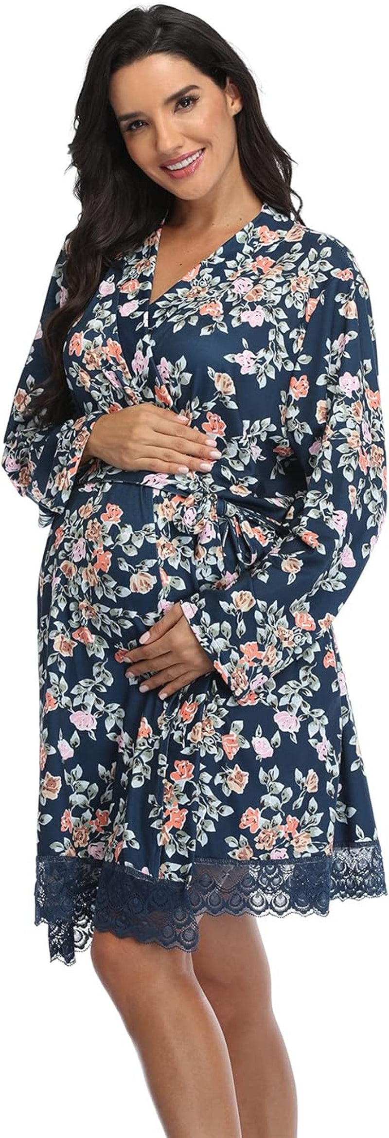 Robes for Women Maternity Robe for Hospital Robes Labor Delivery Robes Pregnancy Nursing Robes Sleepwear