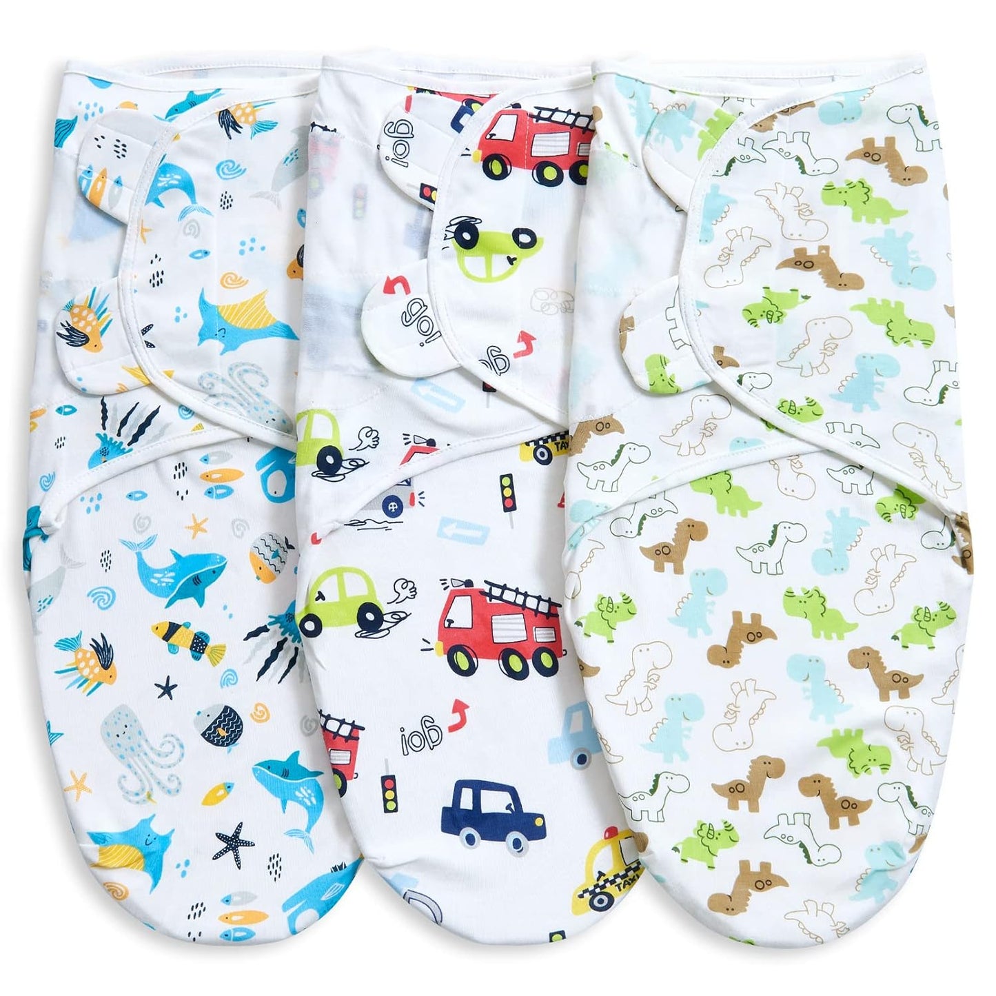 Adjustable Baby Swaddle Blanket 0-3 Months - Very Cute and Charming Pattern, Soft and Skin-Friendly, Baby Swaddles 0-3 Months, Newborn Swaddle, Swaddle Blankets for Baby Boy