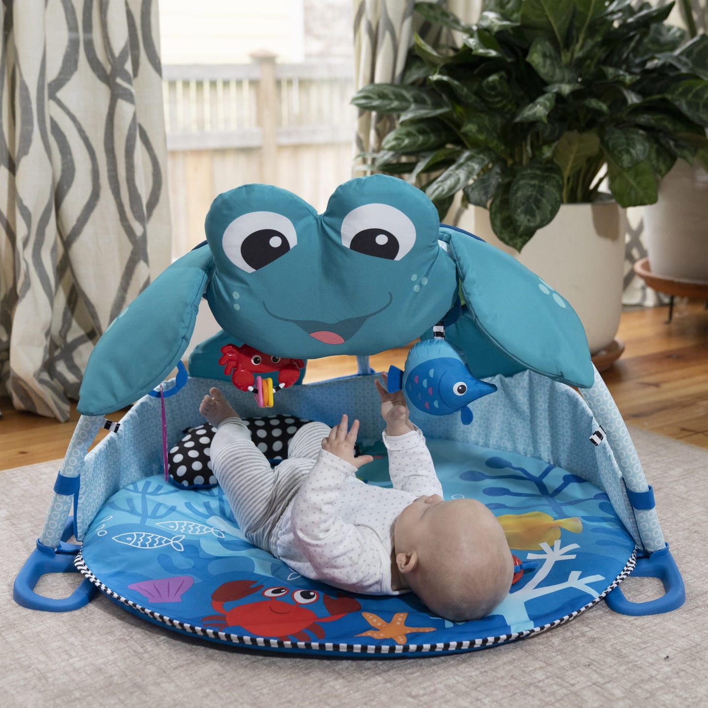 Neptune under the Sea Lights & Sounds Activity Gym and Play Mat, Ages Newborn +