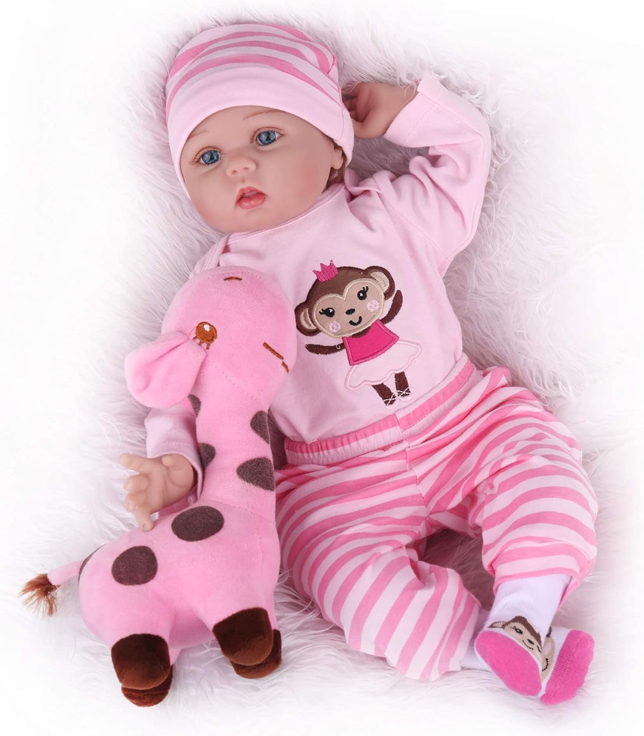 Reborn Baby Doll Clothes,Suitable for 20-22 Inch Baby Doll Girl or Boy, 4 Pieces Suit