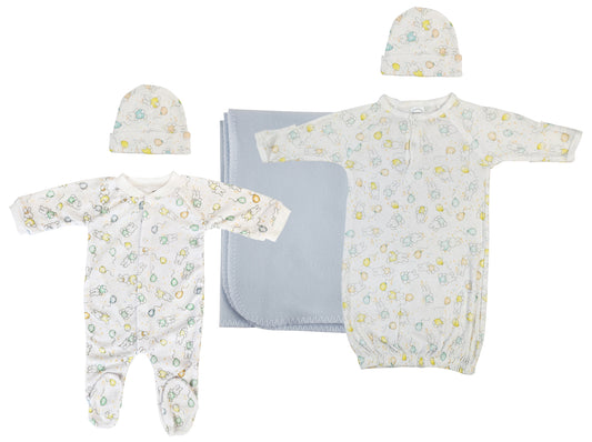 Boy Newborn Baby 5 Pc Layette Sets NC_0950