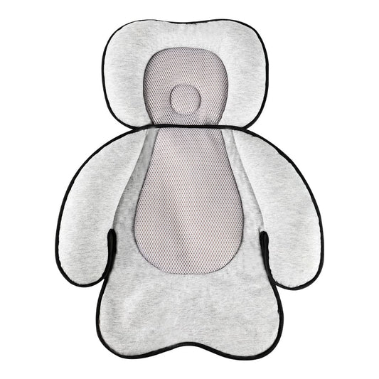 3 in 1 Baby Stroller Seat Cushion, Toddler Car Seat Pad Baby Head Pillow Neck Support Cushion for Newborn and Toddler, Grey