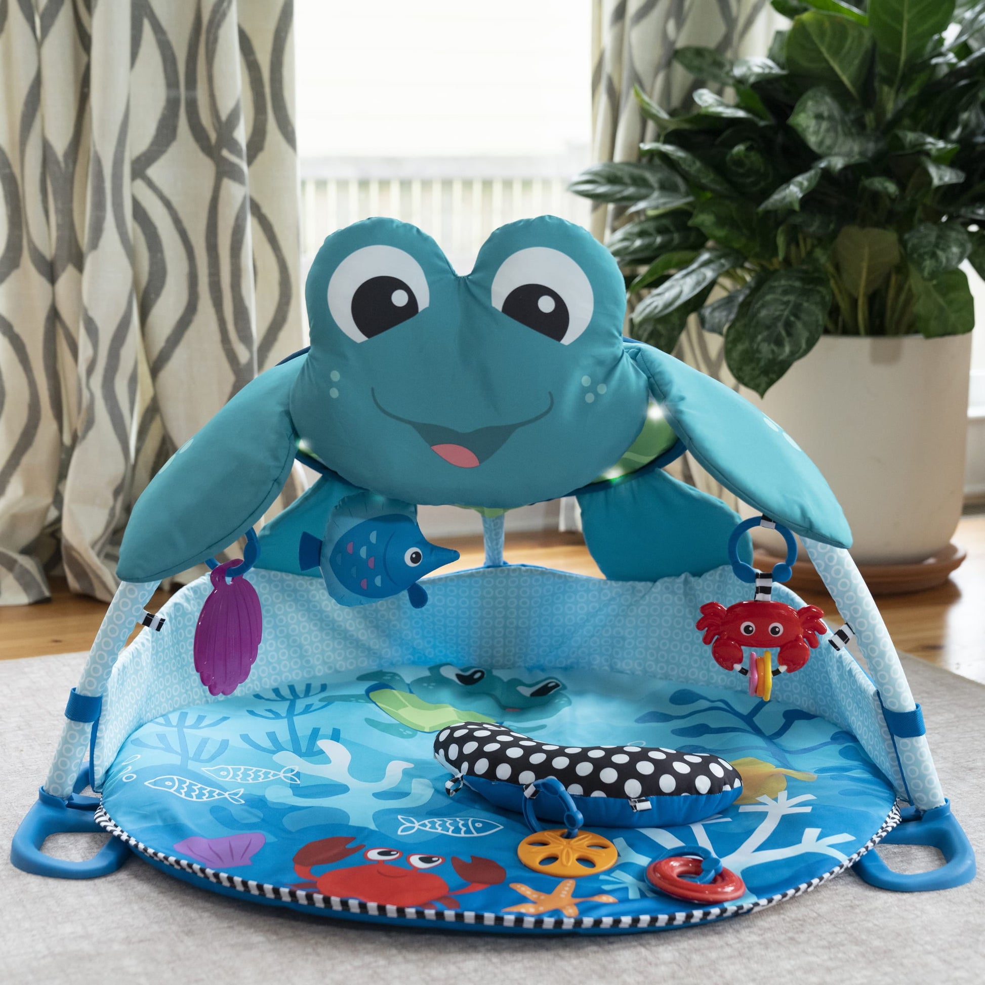 Neptune under the Sea Lights & Sounds Activity Gym and Play Mat, Ages Newborn +