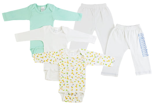 Infant Boys Long Sleeve Onezies and Track Sweatpants CS_0438