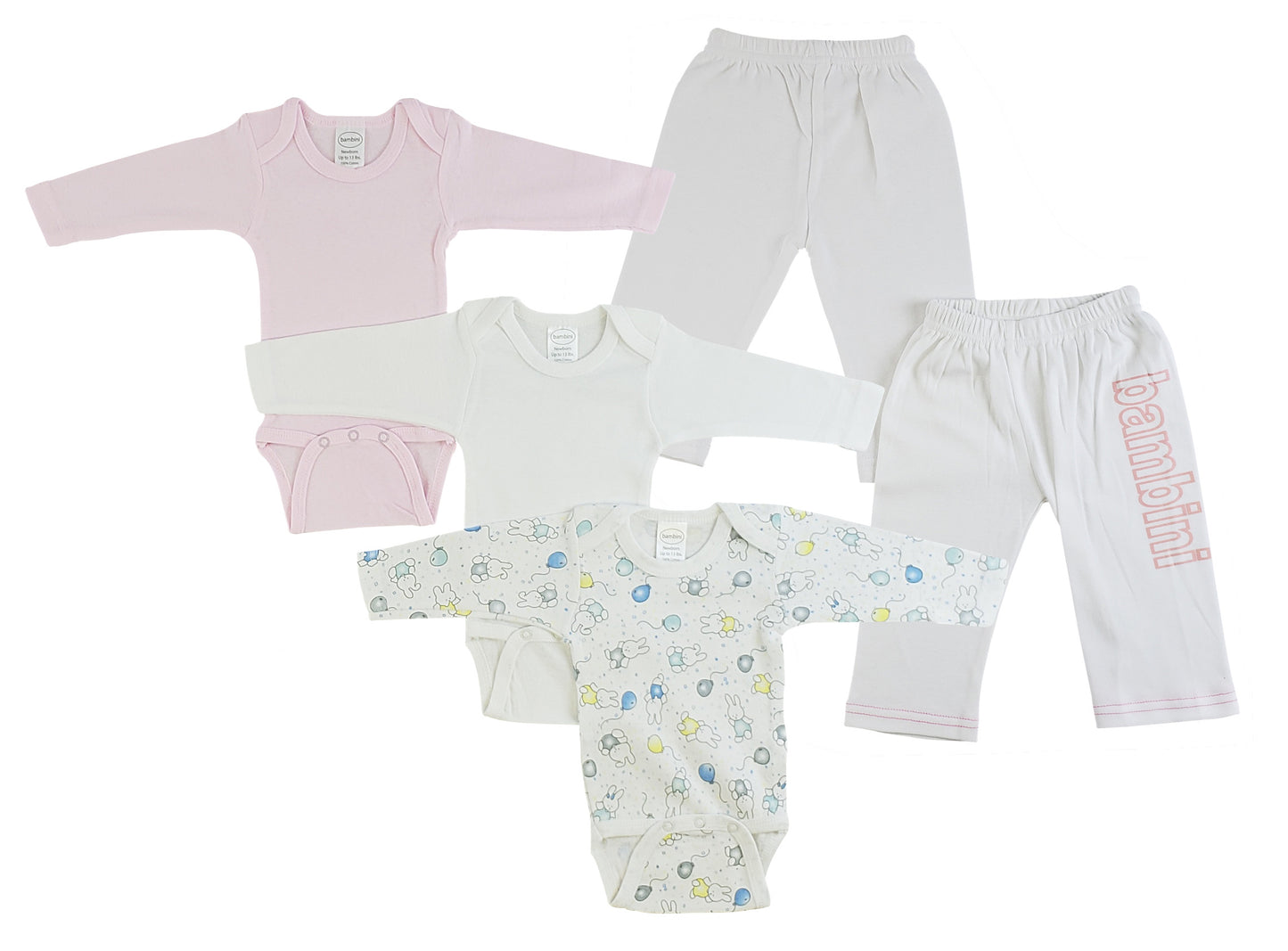 Infant Girls Long Sleeve Onezies and Track Sweatpants CS_0451