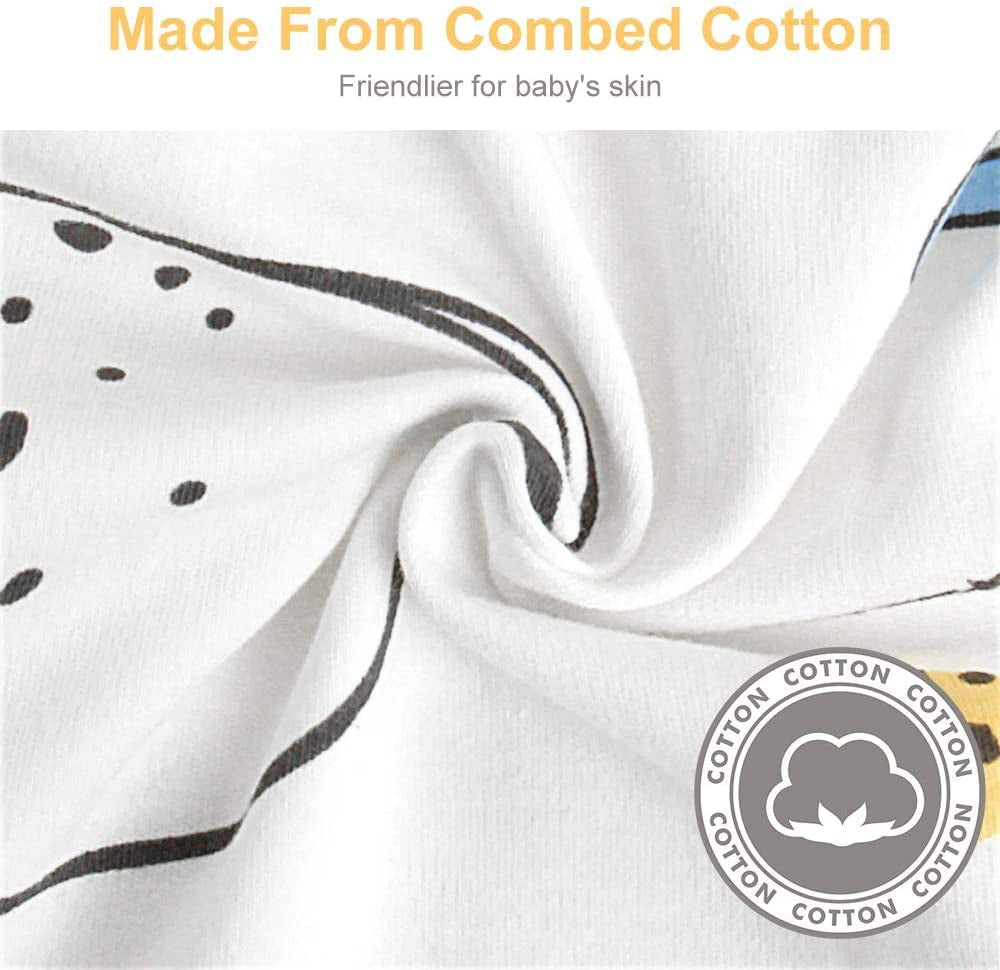 Baby Swaddle Blankets, Unisex Baby Blanket Wrap for Newborn Baby Boys Girls, Skin Friendly Wearable Swaddle Sleep Sack Made of Combed Cotton(Planet, White, 0-3 Months + 3-6 Months)