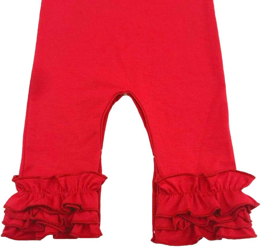 Toddler Baby Girl Icing Ruffle Jumpsuit Pants Long Sleeve Romper Birthday Outfit