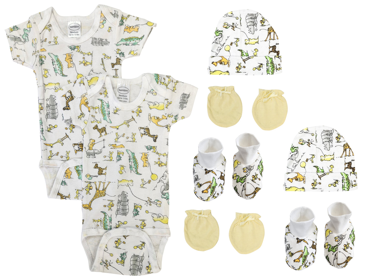 Unisex Newborn Baby 8 Pc Layette Sets NC_0568