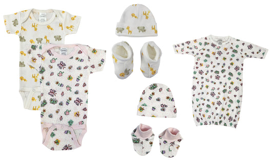 Newborn Baby Girl 7 Pc Layette Sets NC_0634