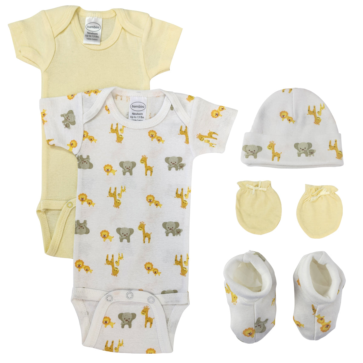 Unisex Newborn Baby 5 Pc Layette Sets NC_0687