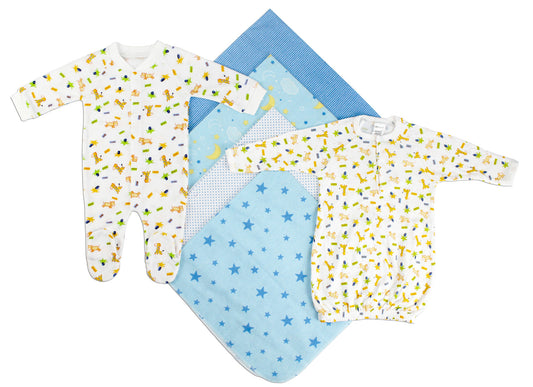 Newborn Boys 6 Piece Layette Set LS_0115