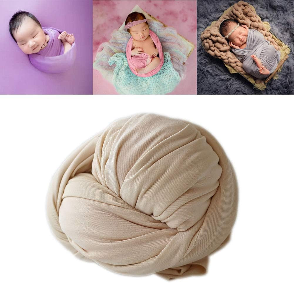 Newborn Photography Stretch Wrap Boy Girl Baby Wraps Photography Props Bbaby Photo Prop Stretch (Peach)