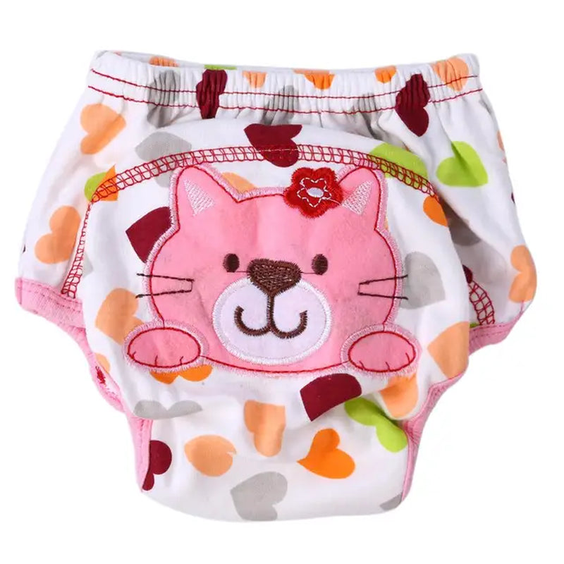 Cartoon Baby Washable Diaper Waterproof Pants Diaper Cover Underwear Reusable Diaper Baby Training Panties Baby Underwear