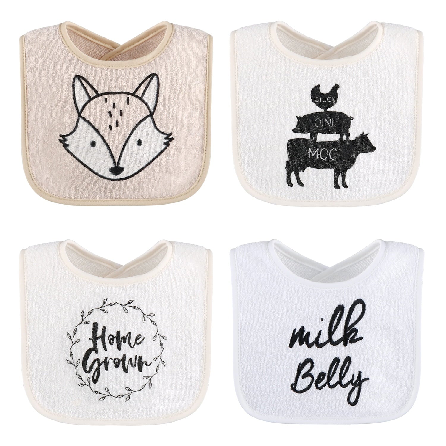 Cotton Feeding Baby Bib, 8Pk Unisex