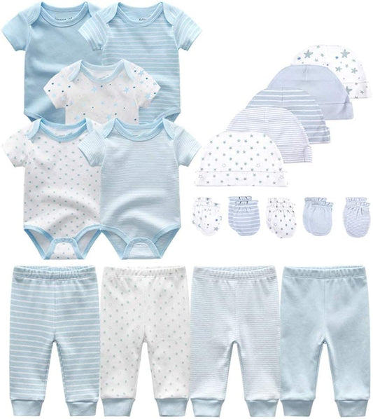 Newborn Baby Cute Design Bodysuit Short Sleeve One-Piece Baby Clothes for Boys and Girls