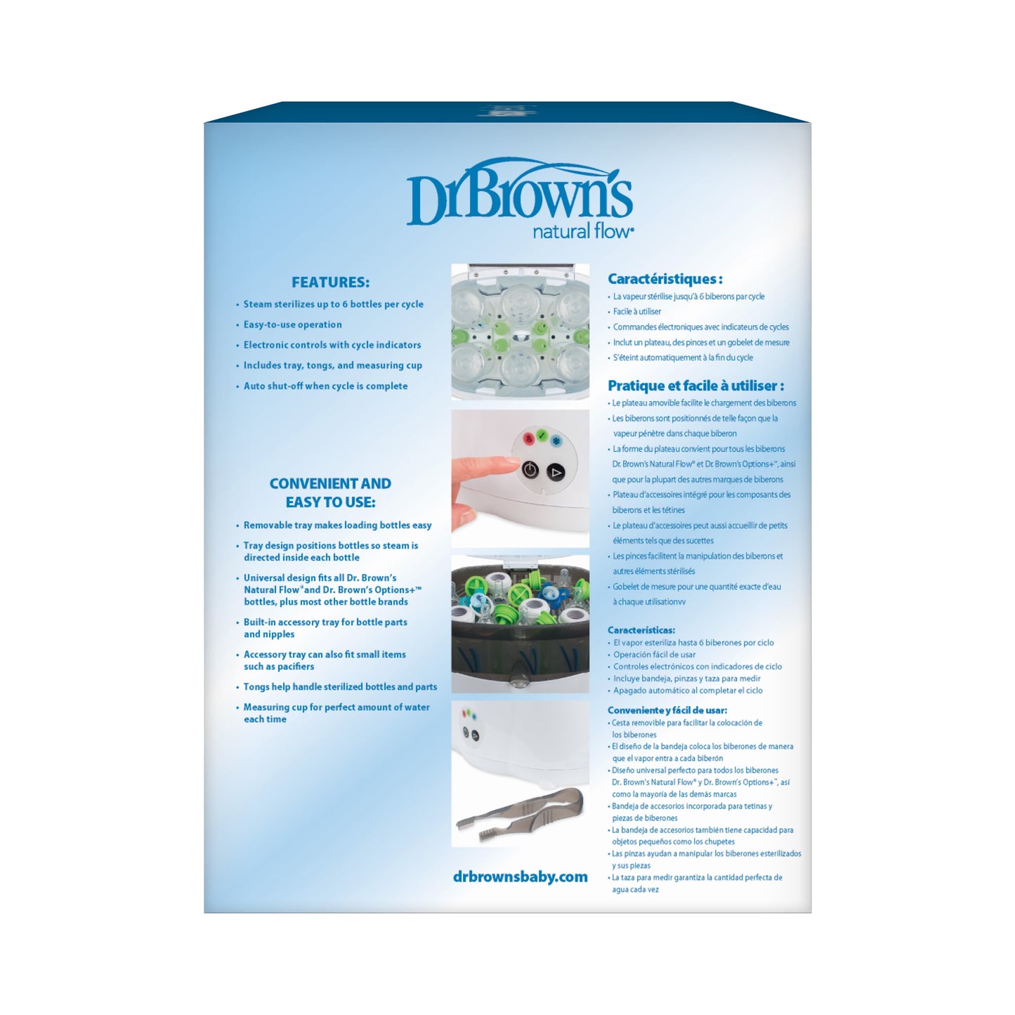 Dr. Brown’S Deluxe Electric Sterilizer for Baby Bottles and Other Baby Essentials