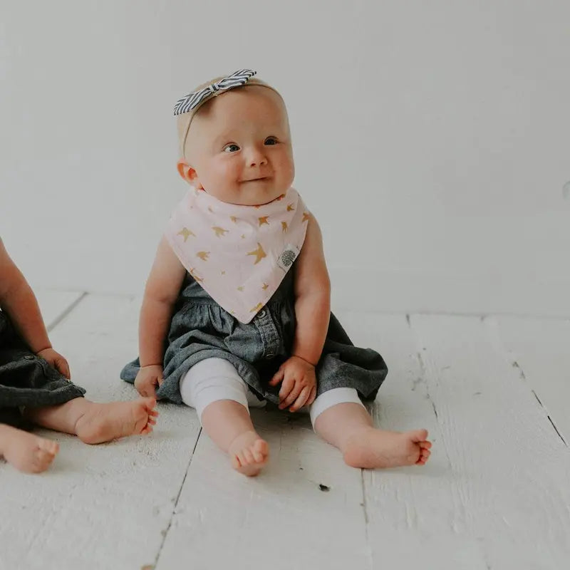 Blush Bandana Bib Set