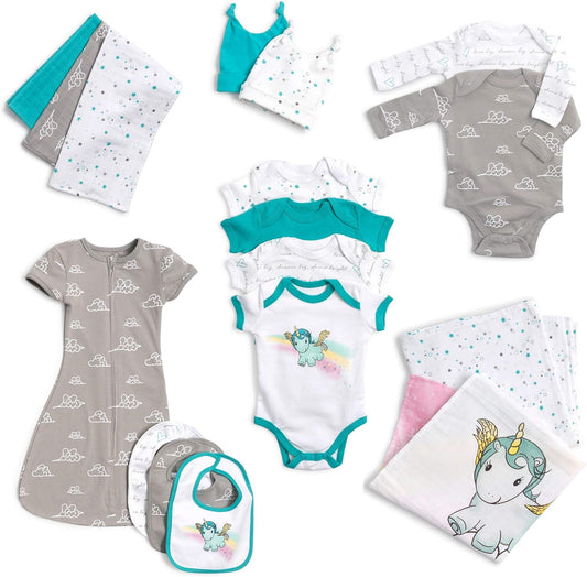 - Newborn Baby Essentials Layette Gift Set for Babies- Newborn Clothes & Accessories Set, Shower Gifts for Newborn