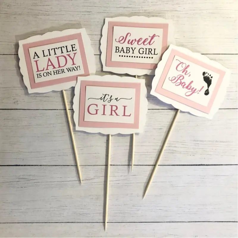 Baby Girl Baby Shower Decorations, Baby Shower Table Decor, Baby Shower Centerpieces