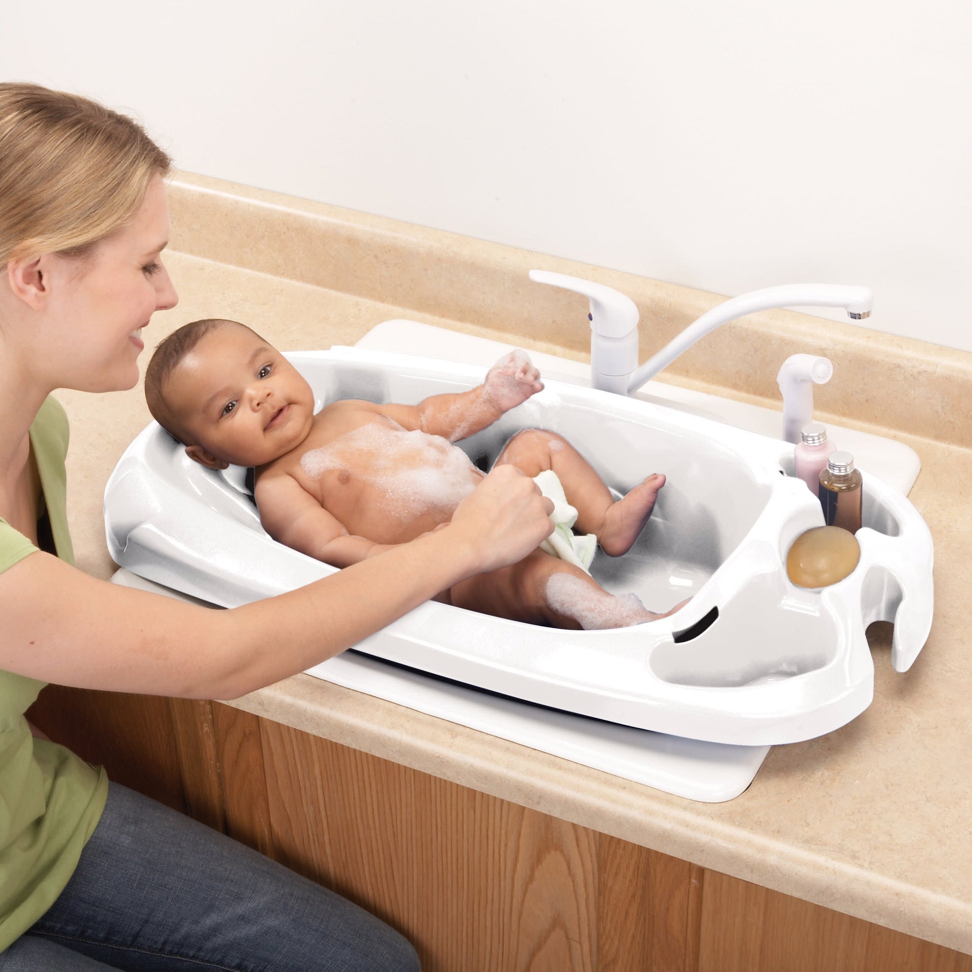 Newborn to Toddler Bathtub, White