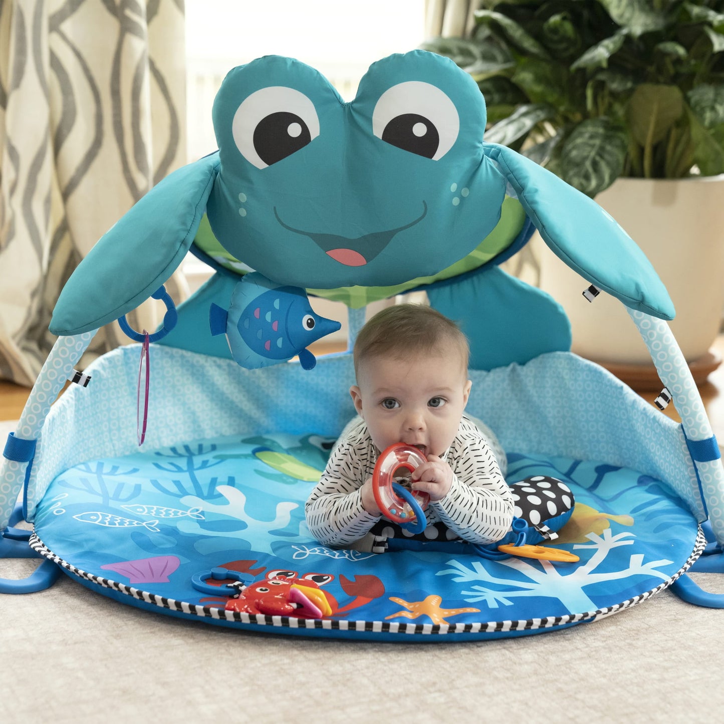 Neptune under the Sea Lights & Sounds Activity Gym and Play Mat, Ages Newborn +